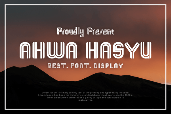 Ahwa Hasyu: The Bold Display Font for Modern Campaigns