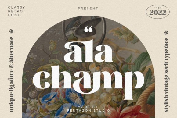 Ala Champ: A Cheerful Display Font for Brand Building
