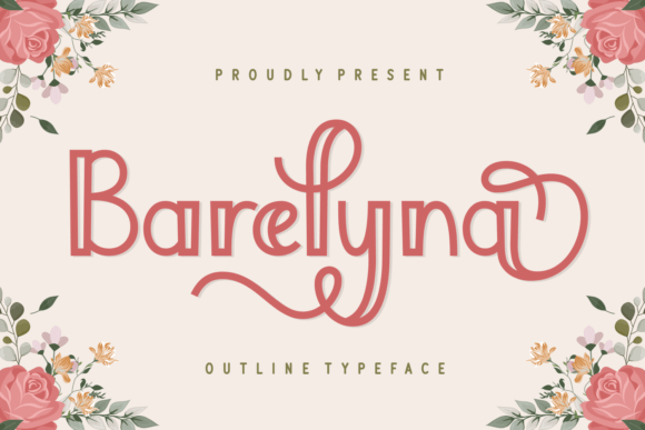 Barelyna: A Handwritten Display Font That Feels Like Art