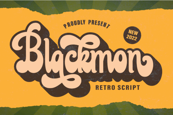 Blackmon: A Retro Script Typeface for Campaign Designers