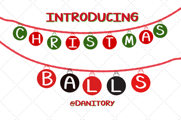 Christmas Balls: A Festive Display Font for Editors