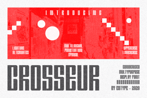 Crosseur: A Modern Condensed Sans Serif Font for Makers