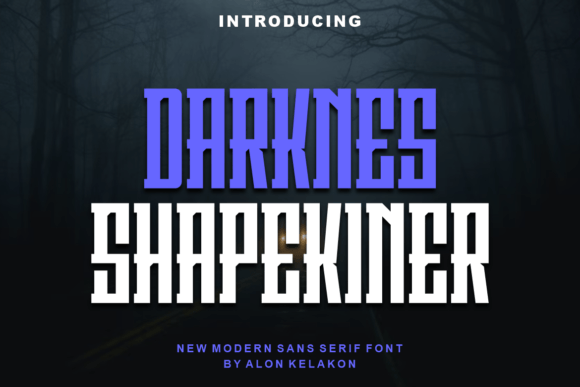 Darknes Shapekiner: The Display Font for Bold Promo Visuals