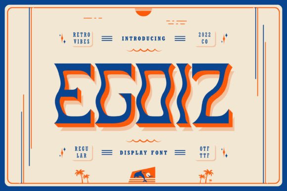 Egoiz: The Wavy Display Font That Makes Brands Smile