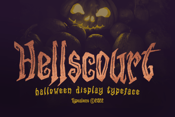 Hellscourt: A Spooky Display Font for Bold Branding Projects