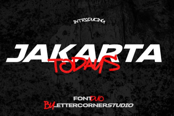 Jakarta Todays Duo Font: A Retro Display Typeface for Marketers