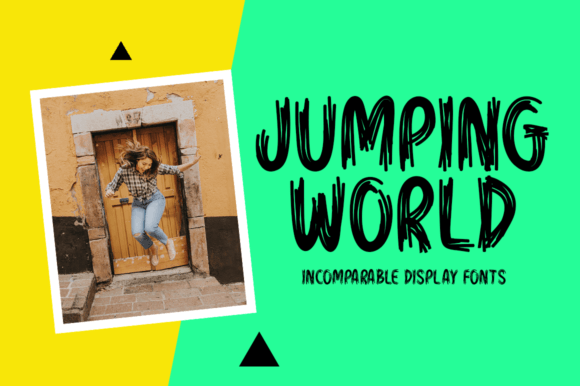 Jumping World Font: An Energetic Display Typeface for Branding