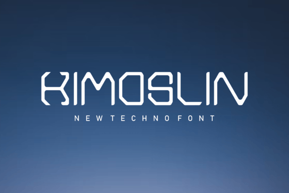 Kimoslin: A Futuristic Display Font for Creative Makers