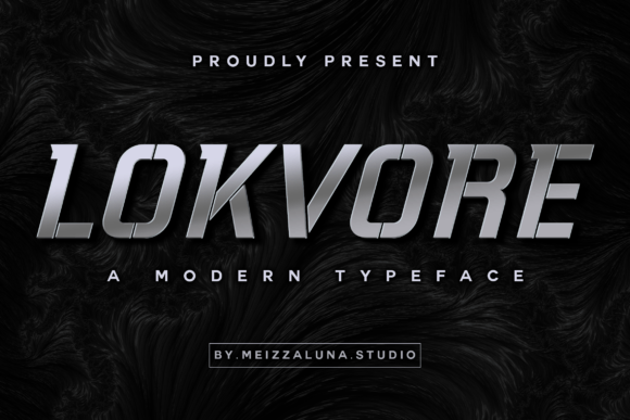 Lokvore: A Bold Sci-Fi Display Font That Commands Attention