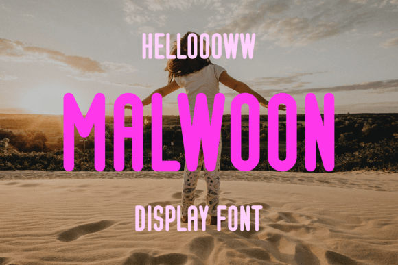 Malwoon: A Display Font for Digital Branding and Impact