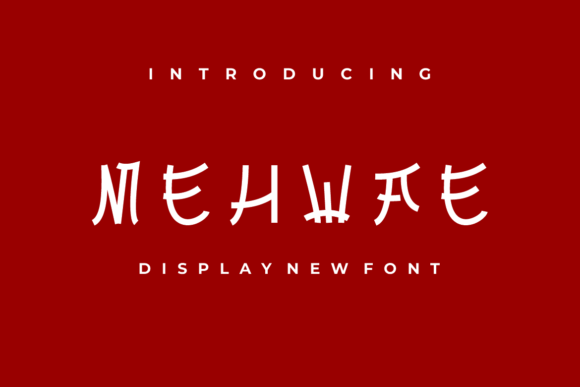 Mehwae: An Asian-Inspired Display Typeface for Bold Marketing Visuals