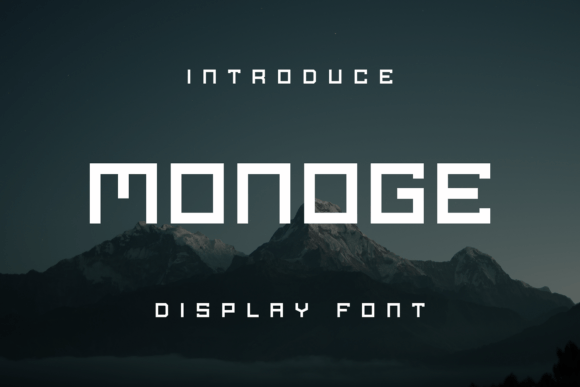 Monoge: A Distinctive Display Font for Digital Design