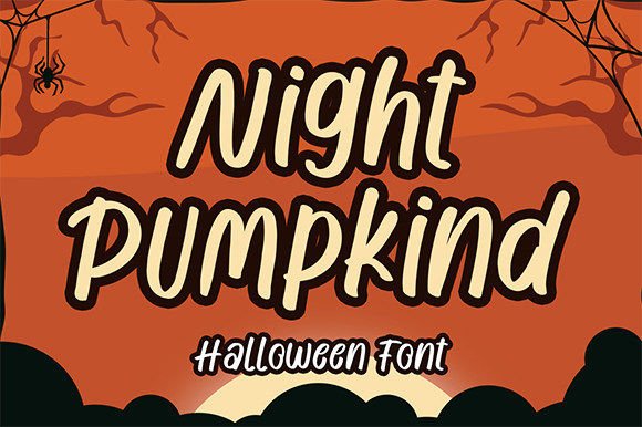 Night Pumpkind: A Playful Halloween Font for Editorial Layouts