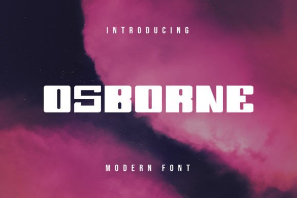 Osborne: A Bold Display Font Handmade Sellers Will Love