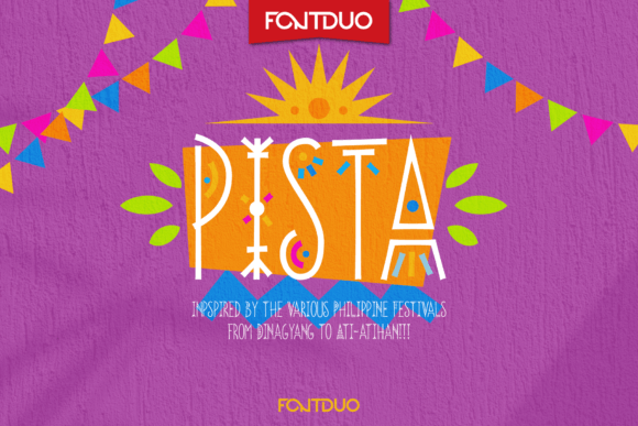Pista: A Cheerful Display Typeface for Festive Branding