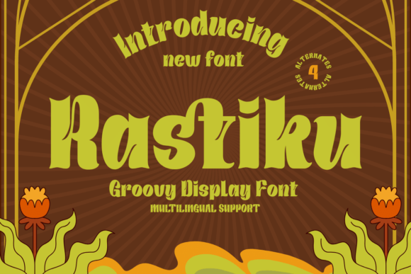 Rastiku: A Groovy Display Font for Bold Branding Projects