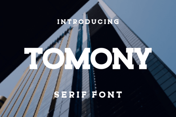 Tomony: A Modern Display Font for Editorial Mood and Identity