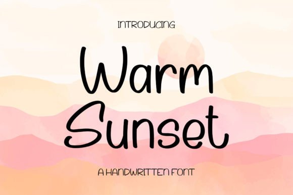 Warm Sunset: A Handy Handwritten Font for Makers
